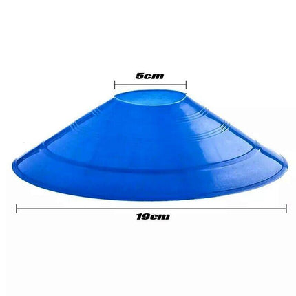 60 Pack Sports Training Discs Markers Cones Soccer Rugby Fitness Exercise - Aimall