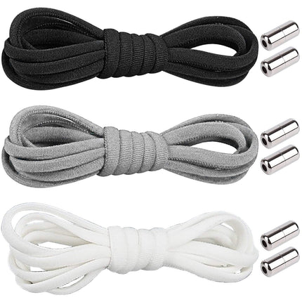No Tie Locked Elastic Shoelace Shoe Lace Lazy Laces Sneakers Sports Kids Adults - Aimall