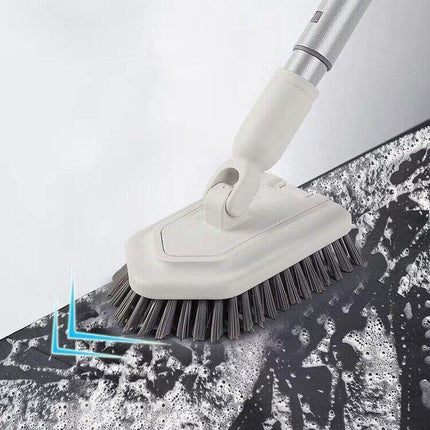 Long Handled Floor Scrubbing Brush Shower Cleaning Brush for Tubs, Tiles, Glass - Aimall
