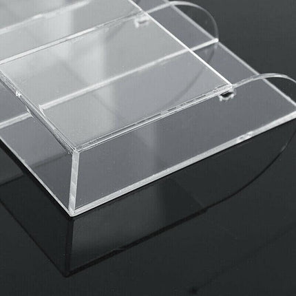 TV Remote Control Holder Wall Mount Clear Acrylic Organizer Stand Box Storage - Aimall