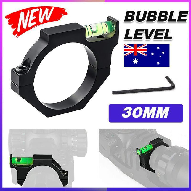 Alloy Rifle Scope Bubble Level For 30mm Tube Ring Mount Holder Hunting - Aimall