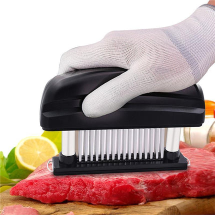 48-Blade Stainless Steel Meat Beef Tenderizer Jaccard Steak Chicken Pouch Hole - Aimall
