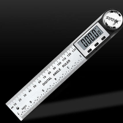 200MM Digital Angle Finder Ruler Protractor Measure Meter Stainless Steel 0-360° - Aimall