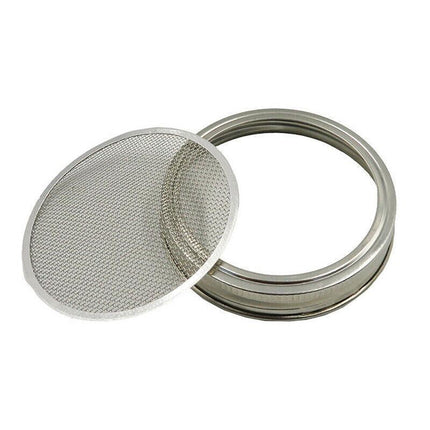 Metal Mesh Screen Sprouting Strainer Lid Filter Cover For Wide Mouth Mason Jar - Aimall