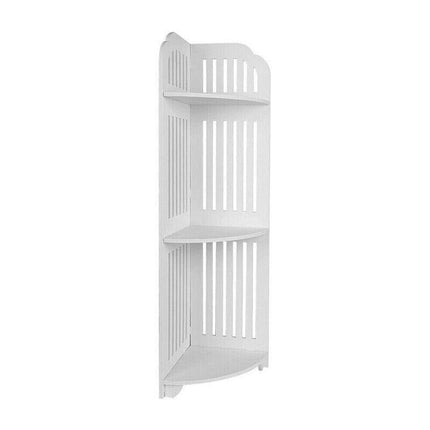3 Tiers Bathroom Cabinet Corner Shelf Toilet Shower Cupboard Storage Rack AU - Aimall