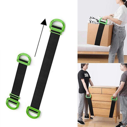 Lifting & Moving Strap Furniture Carrying Belt Heavy Moving Rope w/Bulky Handle - Aimall