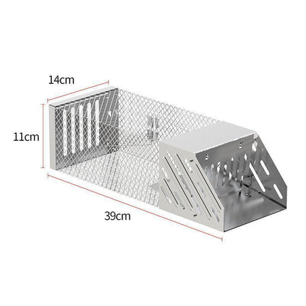 1X Continuous Rat Trap Cage Animal Bait Safe Catch Pest Rodent Mouse Control Box - Aimall