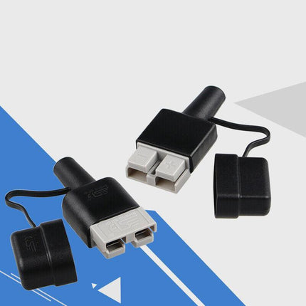4PCS Waterproof 50A Anderson Plug Dust Cable Sheath Cover Black With Cap New AU - Aimall