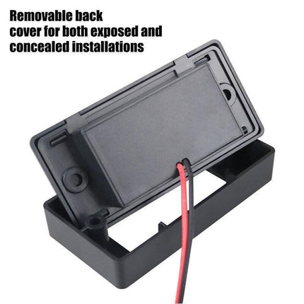 3.1A Dual USB Port Fast Charger Socket Power Outlet Panel 12V Motorcycle Car RV - Aimall