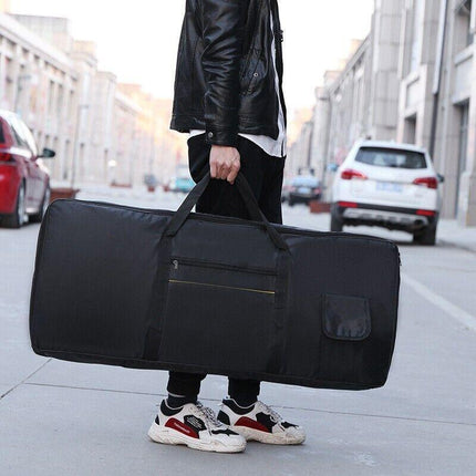 61-Key Keyboard Electric Piano Padded Case Gig Bag 420D Oxford Cloth - Aimall