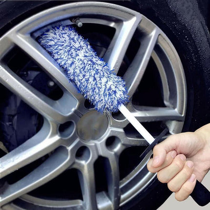 Car Wheel Cleaning Brush Tool Alloy Soft Bristle - Aimall