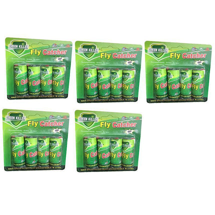 UP TO 24 Rolls 5*2CM Rolls Flies Insect Fly Glue Paper Ribbon Strip Sticky Tape - Aimall