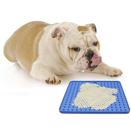 Dog Pet Lick Mat Pad Anti-Anxiety Toy Boredom Buster Treat Slow Feeder AU Stock - Aimall