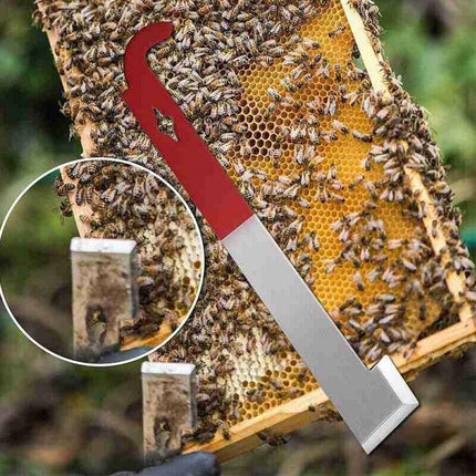 2X Stainless Steel Beekeeping Bee Hive Tools Hook Scraper J Shape Equipment Tool - Aimall