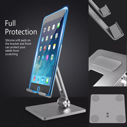 Aluminum Alloy Tablet Phone Holder Desk Stand Bracket Foldable For iPad Pro 12.9 - Aimall