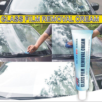2x Car Glass Oil Film Cleaner Removal Cream Paste Windshield Water Spot Remover. - Aimall