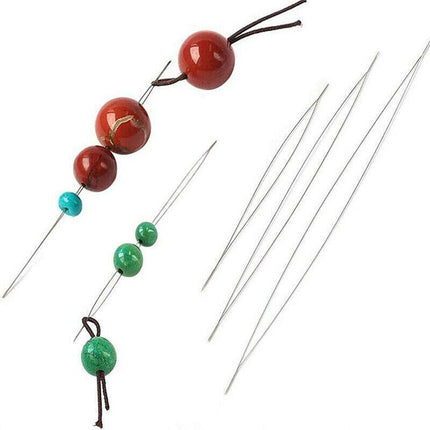 10PC Big Eye Beading Needles Easy Threading Tool for Bracelet Jewelry Making DIY - Aimall
