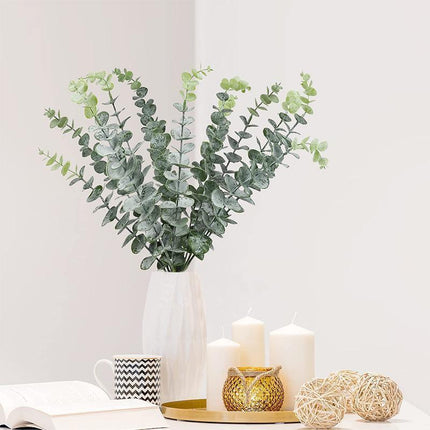 Artificial Eucalyptus Leaf Flowers Fake Green Plant Nordic Home Party Decor - Aimall