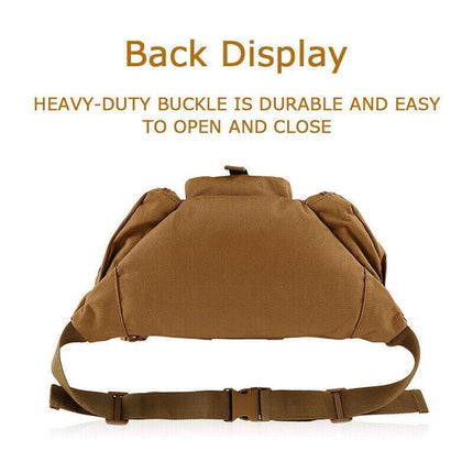 Utility Tactical Men Waist Bag Pack Pouch Military Hiking Camping Belt Bag AU - Aimall