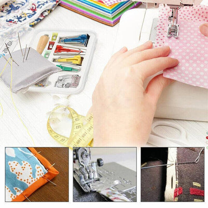 61pcs Fabric Bias Tape Maker Sewing Binding Quilting Tool Presser Foot Kit Craft - Aimall