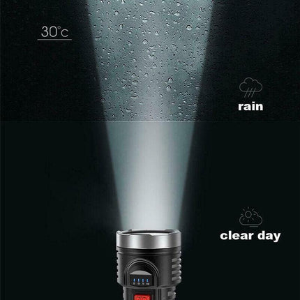 Super Bright Torch 6 Led Flashlight USB Rechargeable Tactical light Stock AU - Aimall