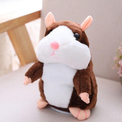 Talking Hamster Chat Mimicry Pet Record hamster Doll Xmas Plush Toy Nod Mouse AU - Aimall
