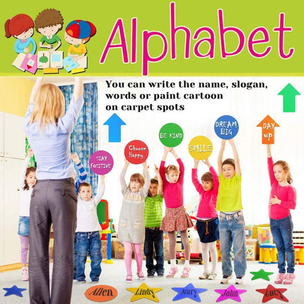 30x Carpet Spot Markers Sit Dot Circle For Classroom Easy Teach Tool Game AU - Aimall
