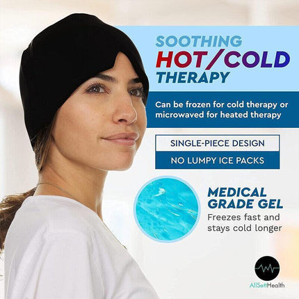 Aroma Season Ice Pack Migraine Hat Hot Cold Therapy Headache Pain Relief Cap AU - Aimall
