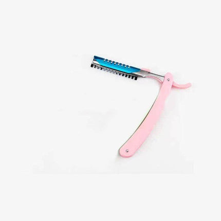Stainless Steel Manual Shaving Blade Holder Folding Shaving Knife Rack For Salon - Aimall