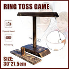 Wooden Hook and Ring Toss Game Shot Ladder for 2 People Party Bar Drinking Toy - Aimall