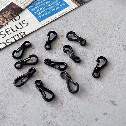 10/20x Mini Carabiner Alloy Key Buckle Keychain Snap Spring Clip Hook Tool DIY - Aimall