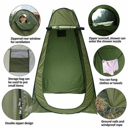 New Portable Pop Up Outdoor Camping Shower Tent Toilet Privacy Change Room AU - Aimall