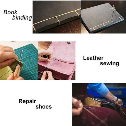 29 Pack Upholstery Repair Kit Leather Craft Tool Kit Leather Hand Sewing Needle - Aimall
