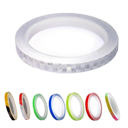 Hi-Vis Reflective Tape for Bicycles, Cars, Bikes - 1cm Wide x 8m Long AU STOCK - Aimall