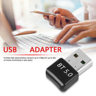 Bluetooth V5.0 Wireless USB Mini Dongle Adapter For Windows Laptop PC Universal - Aimall
