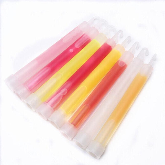 50 x 6 INCH MIXED GLOW STICKS W/LANYARD BULK PARTY RAVE LIGHT DISCO GLOW IN DARK - Aimall