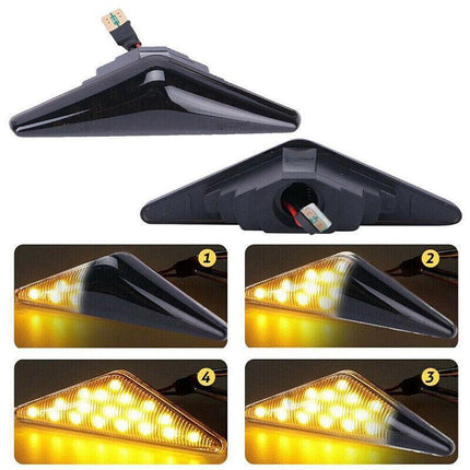 Pair Flowing Side LED Indicator Blinker Light For Ford Falcon FG XT XR6 XR8 FG - Aimall