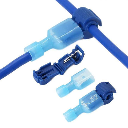 60PCS T-Tap Electrical Wire Crimp Terminals Quick Splice Cable Connectors Kit AU - Aimall