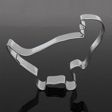 4x Stainless Steel Dinosaur Cookies Cutter Biscuit Pastry Cake Fondant Mould FY - Aimall