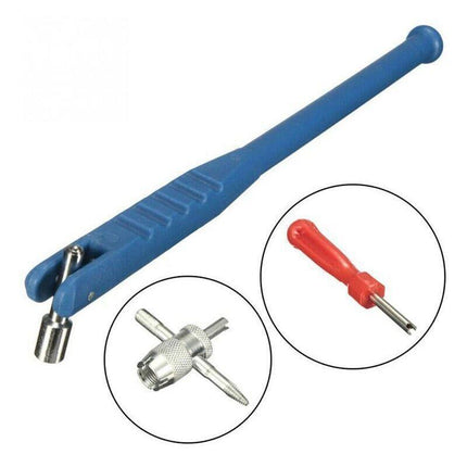 3PCS Car Tyre Valve Stem Puller base Quick Remover Tire Repair Installer Tool - Aimall