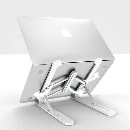 Folding Laptop Stand Portable Tablet Holder Bracket Desktop Adjustable Riser AU - Aimall