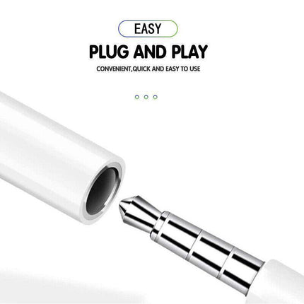 iPhone iPad 3.5mm Headphone Earphone Jack Adapter Adaptor Audio Connector Calls - Aimall