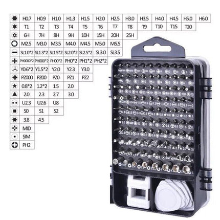 117 IN 1 Precision Screwdriver Set Computer PC Phone Watch Repair Tool Kit DIY - Aimall