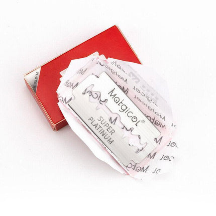 10-200 PCS Super Platinum Ultra Sharp Double Edge Cut Throat Razor Barber Blades - Aimall