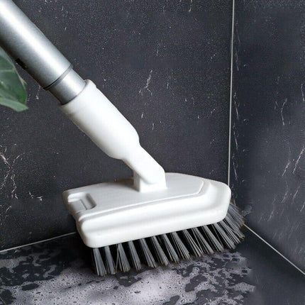 Long Handled Floor Scrubbing Brush Shower Cleaning Brush for Tubs, Tiles, Glass - Aimall