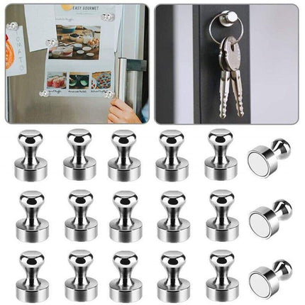 6/12/24PCS Strong Fridge Magnets Neodymium Magnetic Crafts Whiteboard Push Pins - Aimall