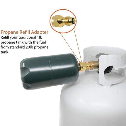 BBQ Propane Gas Refill Adapter 1Lb Cylinder Tank Coupler Heater Bottle Tool AU - Aimall