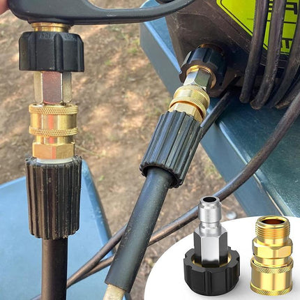 Brand New Pressure Washer Adapter 1/4" Quick Connect Kit M22-14 Adapter Au Stock - Aimall
