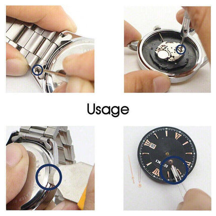 21PCS Watch Repair Kit Tool Removal Spring Bar Battery Replacement Carrying Bag - Aimall