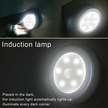 LED Motion Sensor Night Light Indoor Outdoor Battery Operated Stairs Hallway AU - Aimall
